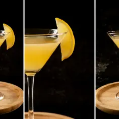 Smutne skutki zbyt krótkiego wstrząsania drinków z sokami cytrusowymi: niedostatecznie schłodzony, rozwarstwiony napój z cytryną.