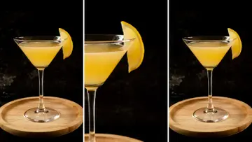 Smutne skutki zbyt krótkiego wstrząsania drinków z sokami cytrusowymi: niedostatecznie schłodzony, rozwarstwiony napój z cytryną.